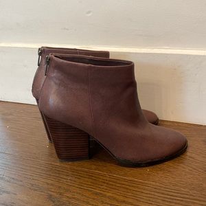 Cole Haan brown booties, gently worn